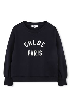 Navy blue organic cotton sweatshirt CHLOE' KIDS | C20481859